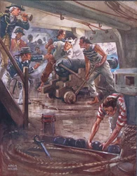 Cada cañón desde sus labios adamantinos, ilustración de 